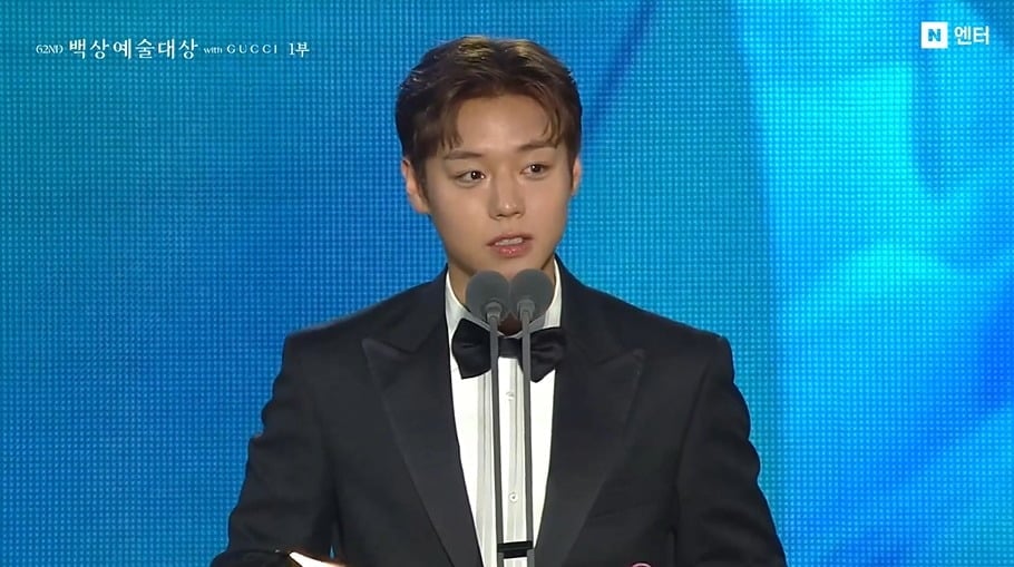 Park Ji-hoon Takes the Win! Secures Popularity Award with 1.09 Million Votes for a Double Victory at the 62nd Baeksang Arts Awards