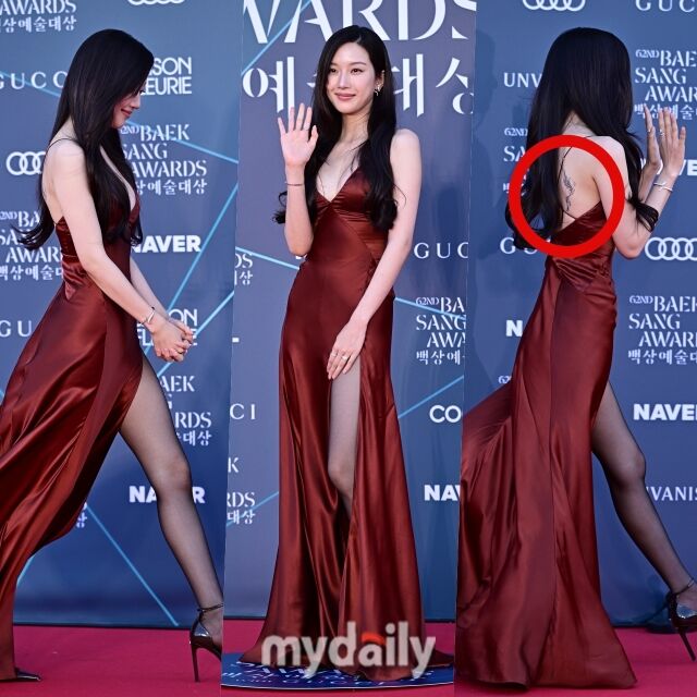 From a Bold Tattoo-Revealing Dress to Best Actress: Moon Ga-young's Perfect Day!