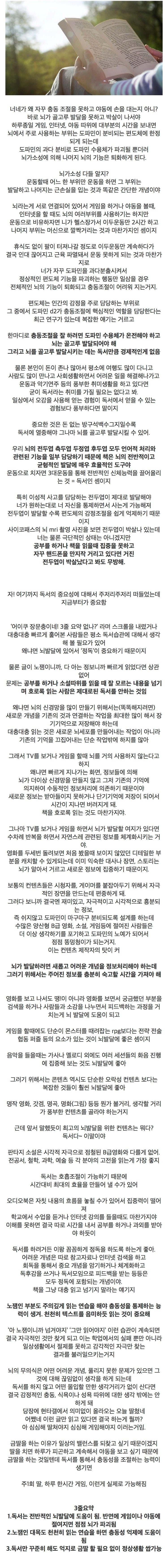 망가진 뇌를 회복하고 싶다면 독서가 답이다 | 인스티즈