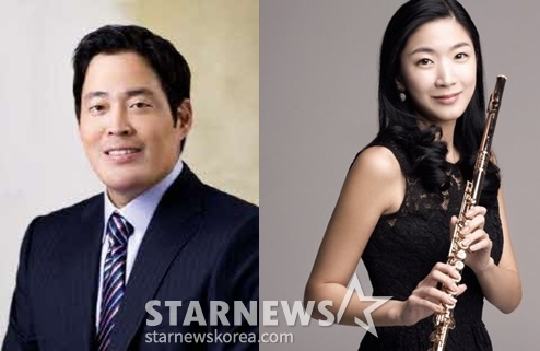 Trump Jr. and Global VIPs Attend Flutist Han Ji-hee's Debut Concert! 2 Chung Yong-jin and Han Ji-hee / Photo=Money Today
