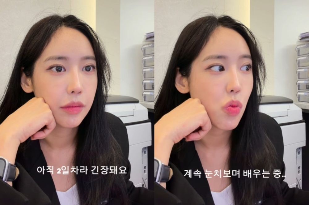 노란 수영복에 섹시한 몸매 어필하는 존예 처자