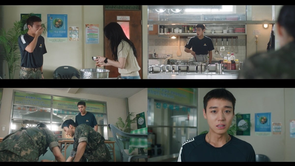 Park Jihoon is being praised for creating another life-defining character through his new work 'The Legendary Army Cook'. / Photo = TVING, tvN broadcast screen capture