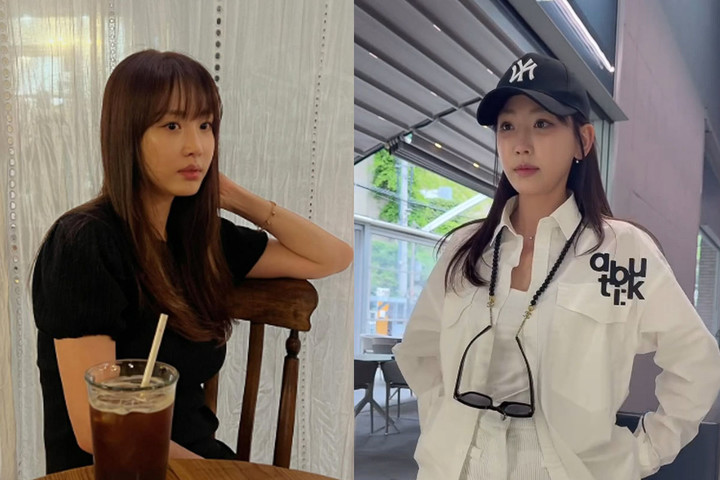 노란 수영복에 섹시한 몸매 어필하는 존예 처자