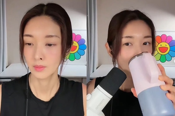 노란 수영복에 섹시한 몸매 어필하는 존예 처자