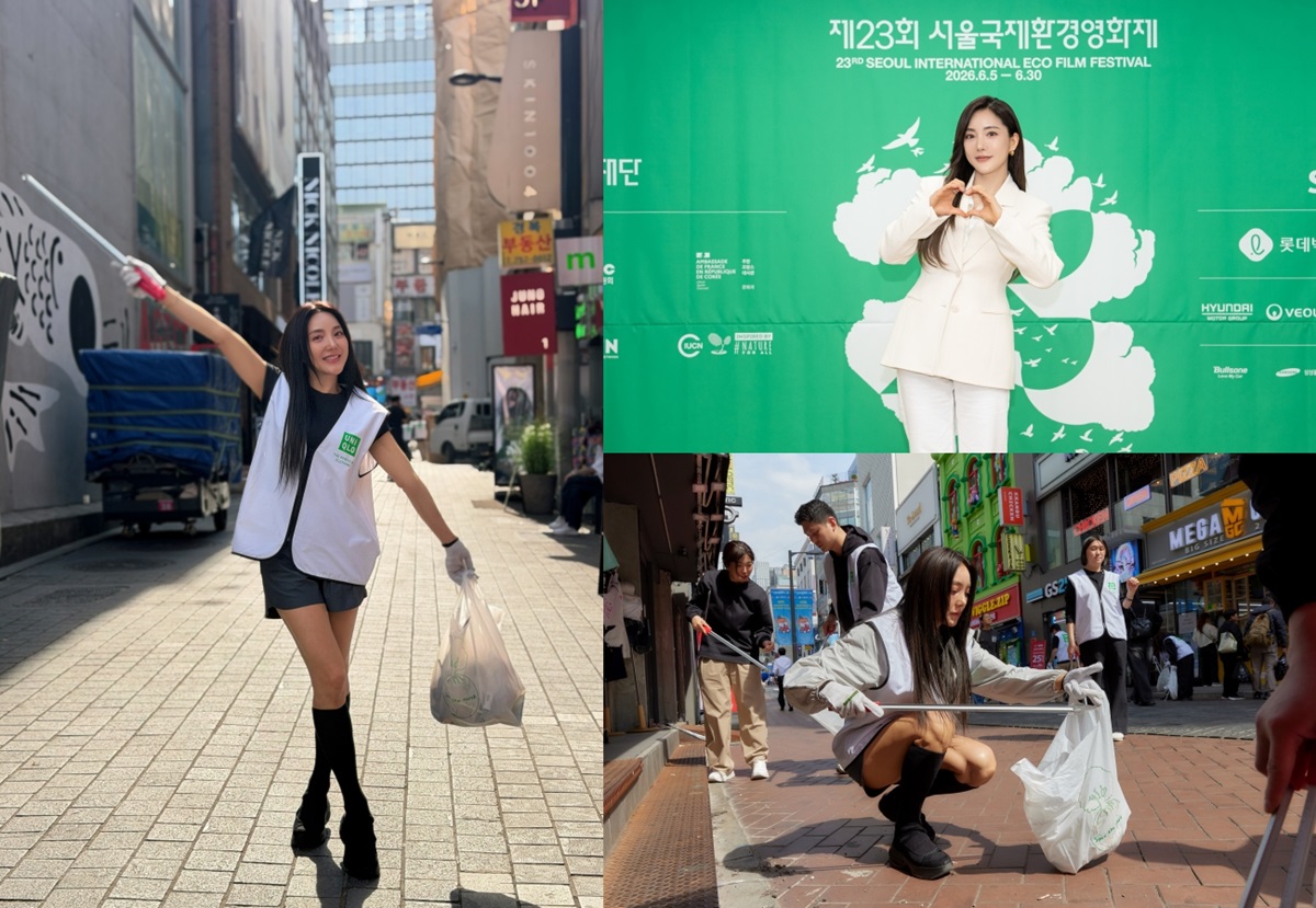노란 수영복에 섹시한 몸매 어필하는 존예 처자