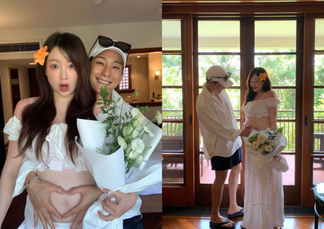 노란 수영복에 섹시한 몸매 어필하는 존예 처자