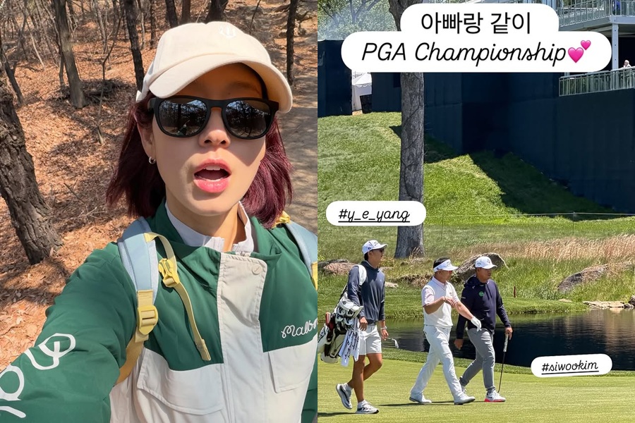 노란 수영복에 섹시한 몸매 어필하는 존예 처자