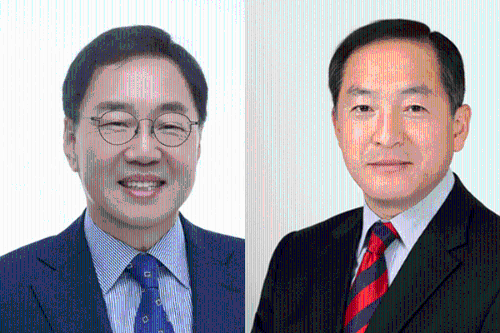 ◇사진 왼쪽부터=김철수 더불의민주당 후보, 이병선 국민의힘 속초시장 후보