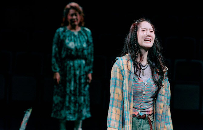 A performance scene from the play 'My Mother's Funeral: The Show'