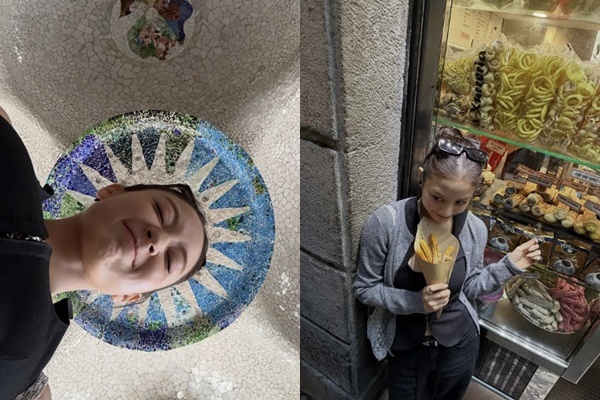 TWICE's Jihyo Stuns with Every Angle in Spain, while Jeongyeon Playfully Complains! 3 지효 소셜 계정 캡처