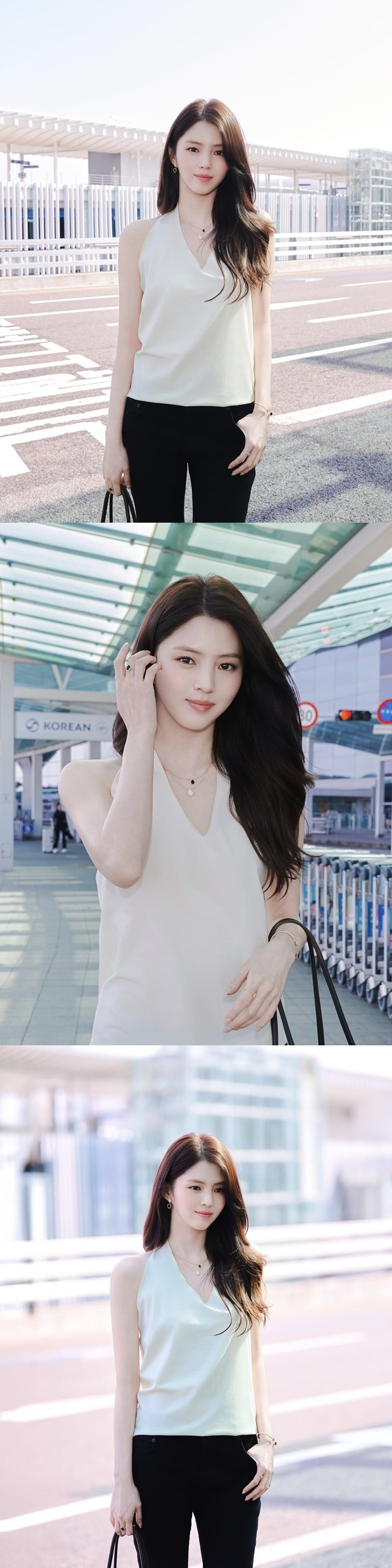 Han So-hee caught attention wearing Boucheron's signature collection jewelry.