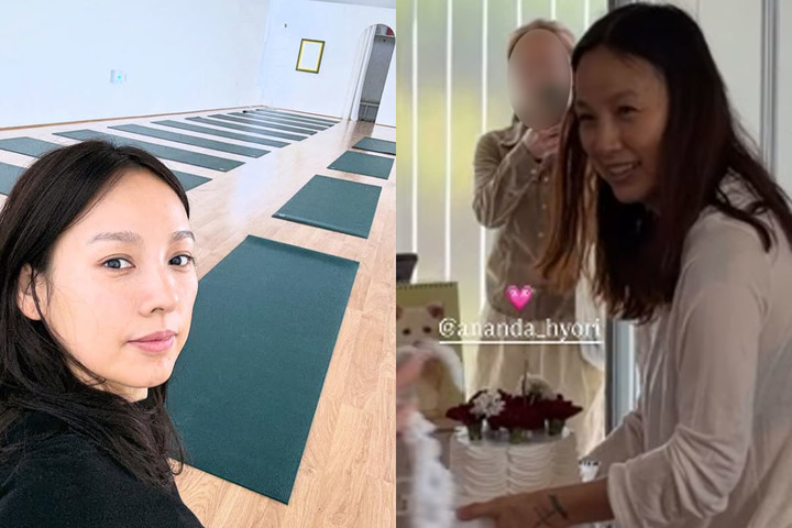 노란 수영복에 섹시한 몸매 어필하는 존예 처자