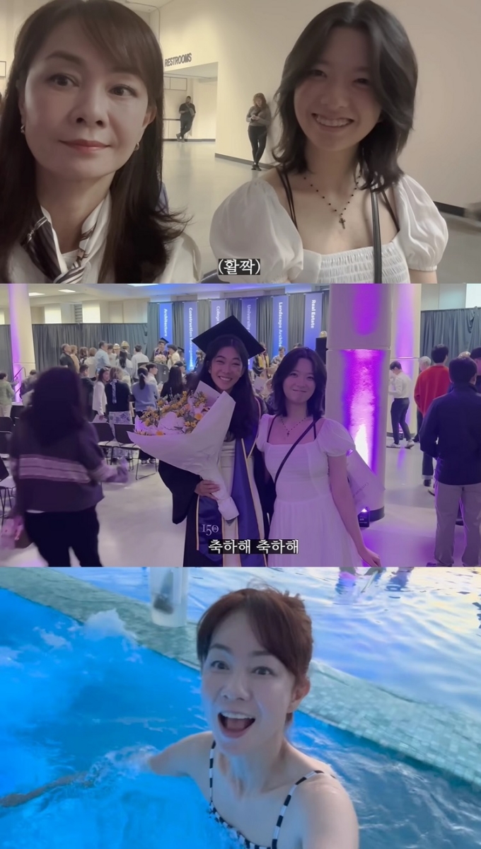 노란 수영복에 섹시한 몸매 어필하는 존예 처자