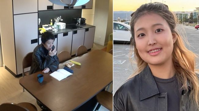노란 수영복에 섹시한 몸매 어필하는 존예 처자