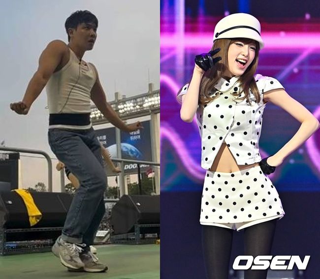 노란 수영복에 섹시한 몸매 어필하는 존예 처자