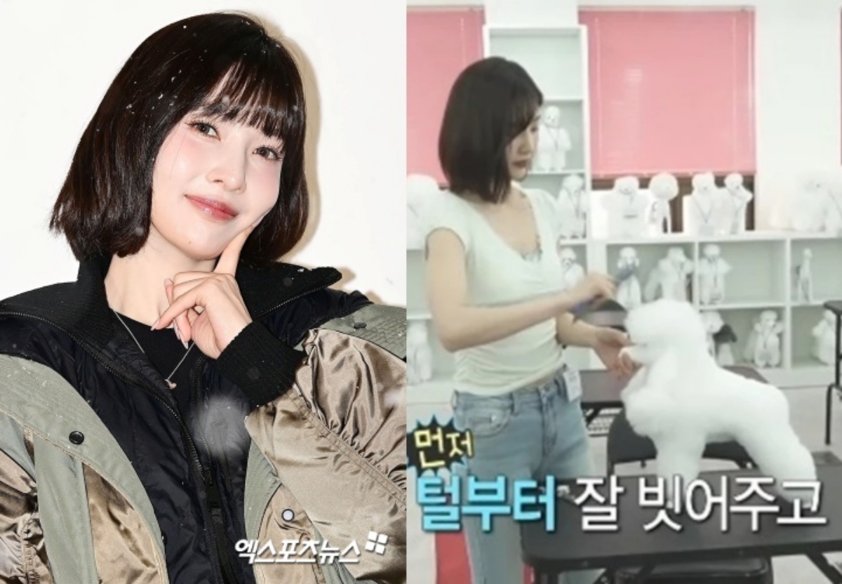 노란 수영복에 섹시한 몸매 어필하는 존예 처자