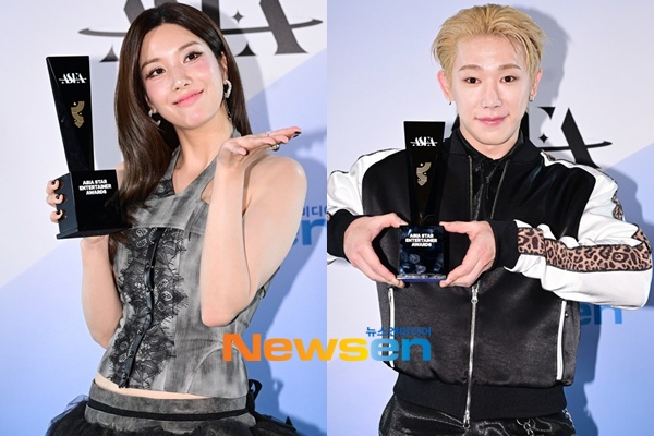 From left: Kwon Eun-bi, Wonho