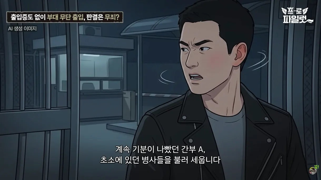 출입증 확인한다고 얼차려 준 간부.jpg | 인스티즈