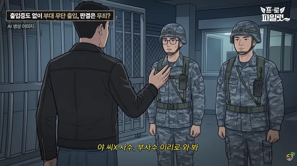 출입증 확인한다고 얼차려 준 간부.jpg | 인스티즈