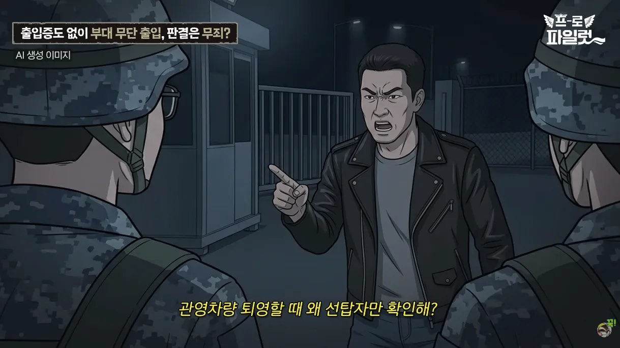 출입증 확인한다고 얼차려 준 간부.jpg | 인스티즈