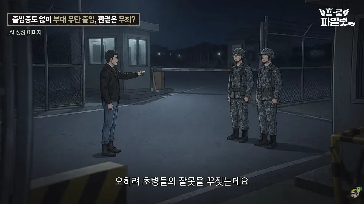 출입증 확인한다고 얼차려 준 간부.jpg | 인스티즈
