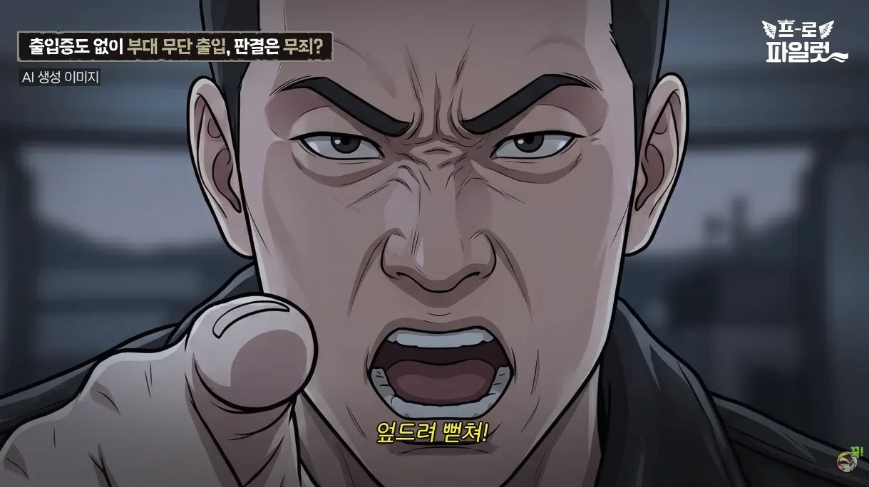 출입증 확인한다고 얼차려 준 간부.jpg | 인스티즈