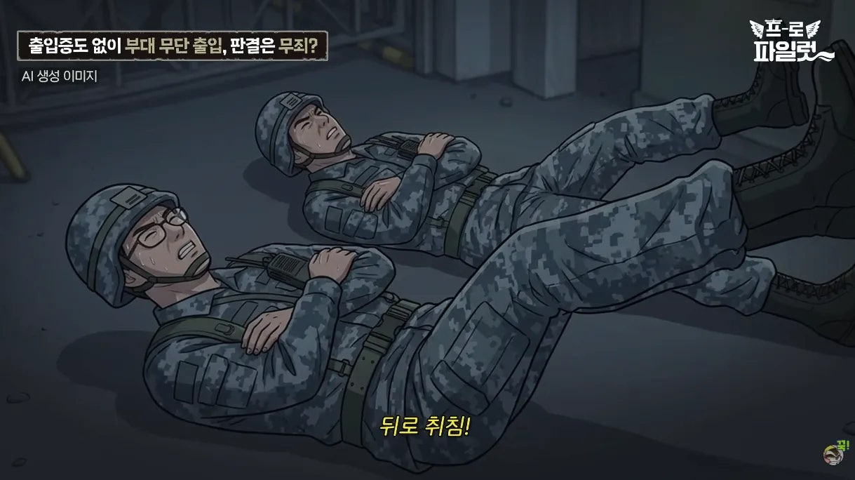 출입증 확인한다고 얼차려 준 간부.jpg | 인스티즈