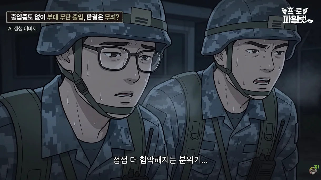 출입증 확인한다고 얼차려 준 간부.jpg | 인스티즈