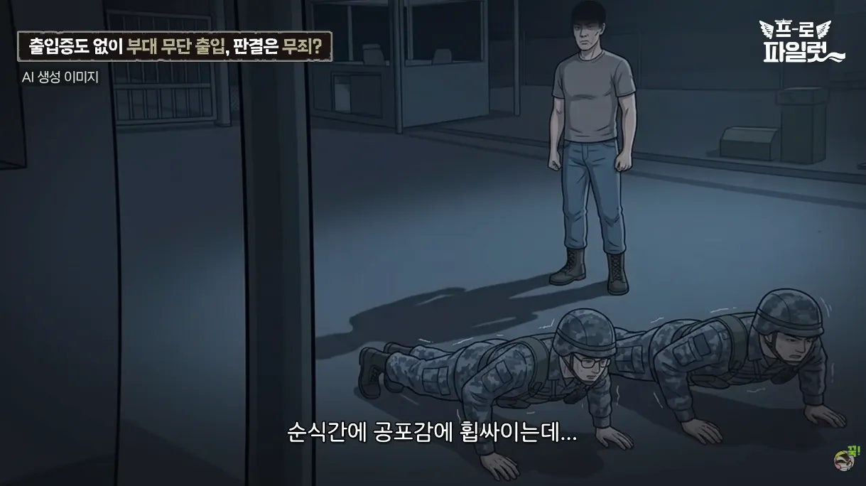 출입증 확인한다고 얼차려 준 간부.jpg | 인스티즈