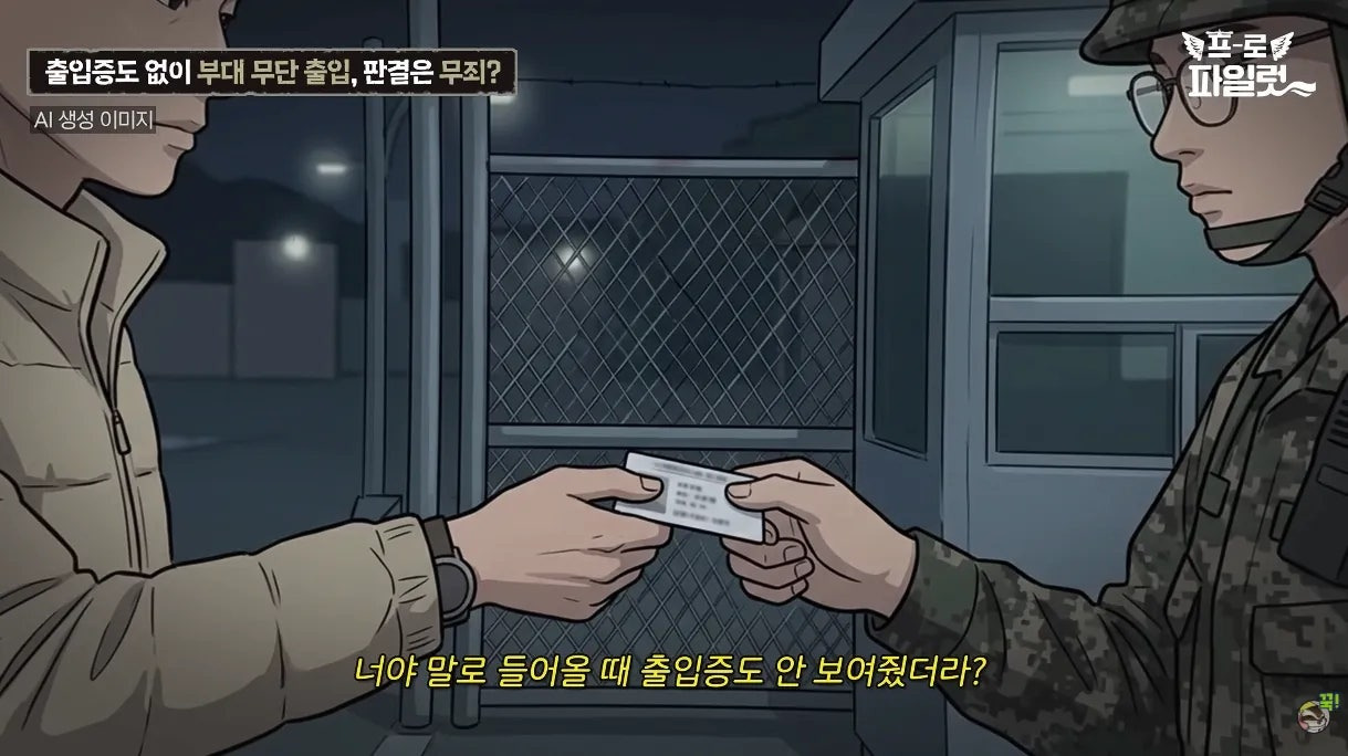 출입증 확인한다고 얼차려 준 간부.jpg | 인스티즈