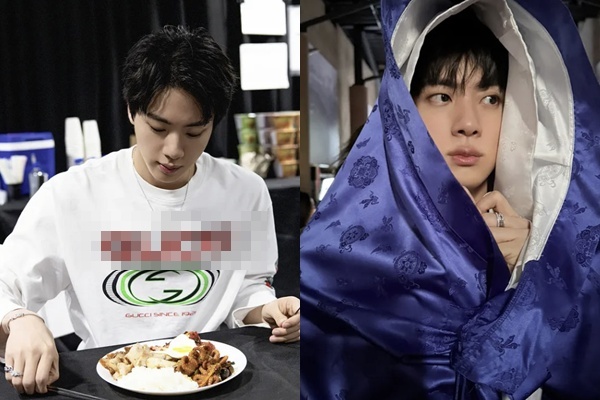 BTS Jin's Ultimate Korean Meal! Check Out His Waiting Room Mukbang and God-Like Visuals BTS Jin's Ultimate Korean Meal! Check Out His Waiting Room Mukbang and God-Like Visuals