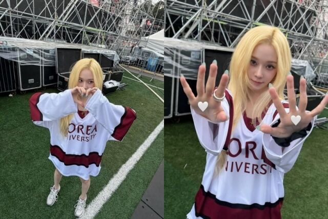 Winter Stuns as "Human AI" During Visit to Korea University with Incredible Blonde Visuals! Winter Stuns as