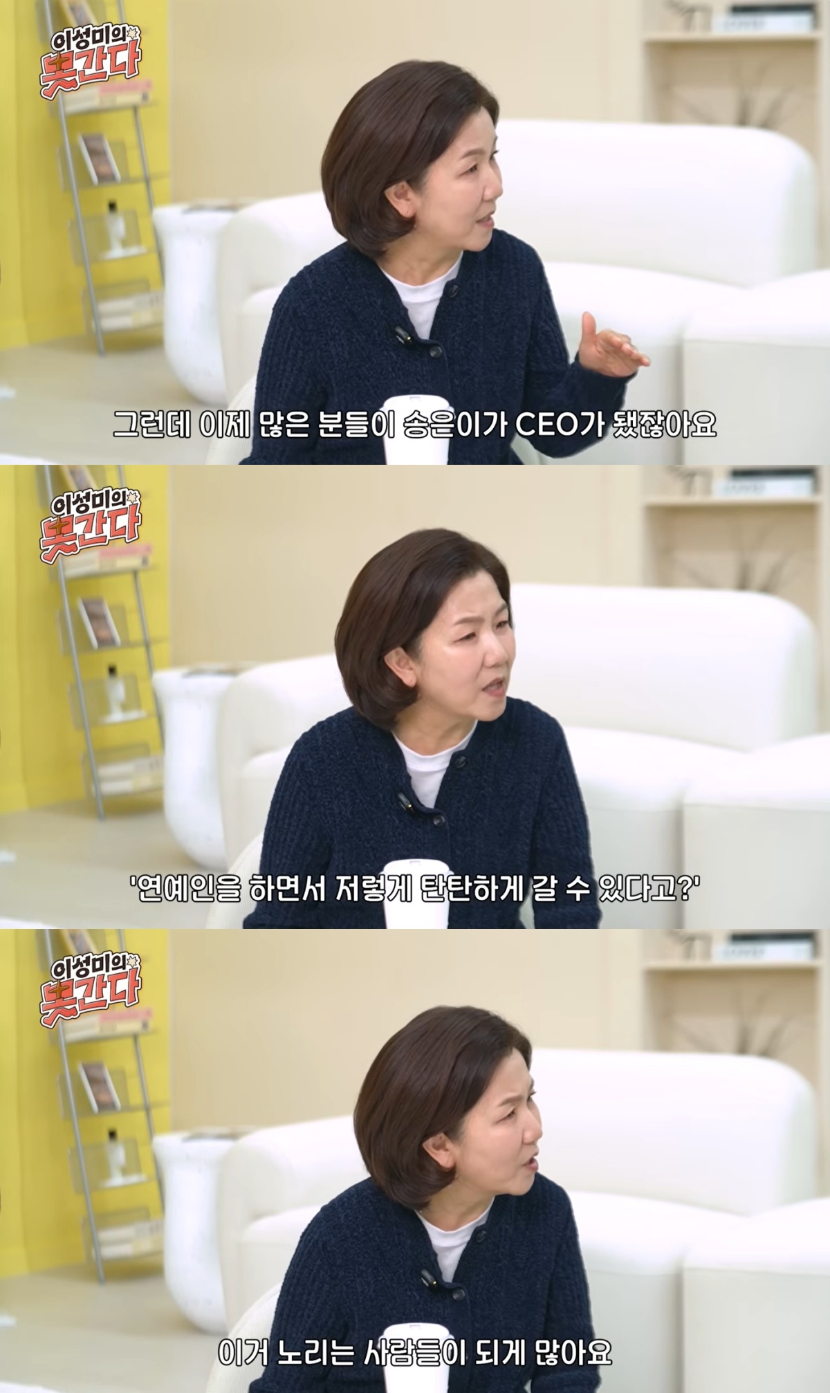 'CEO' Song Eun-i Opens Up: "The 10 Billion Won and the Company Aren't All Mine" 2 'Lee Sung-mi's Mot-ganda' YouTube capture