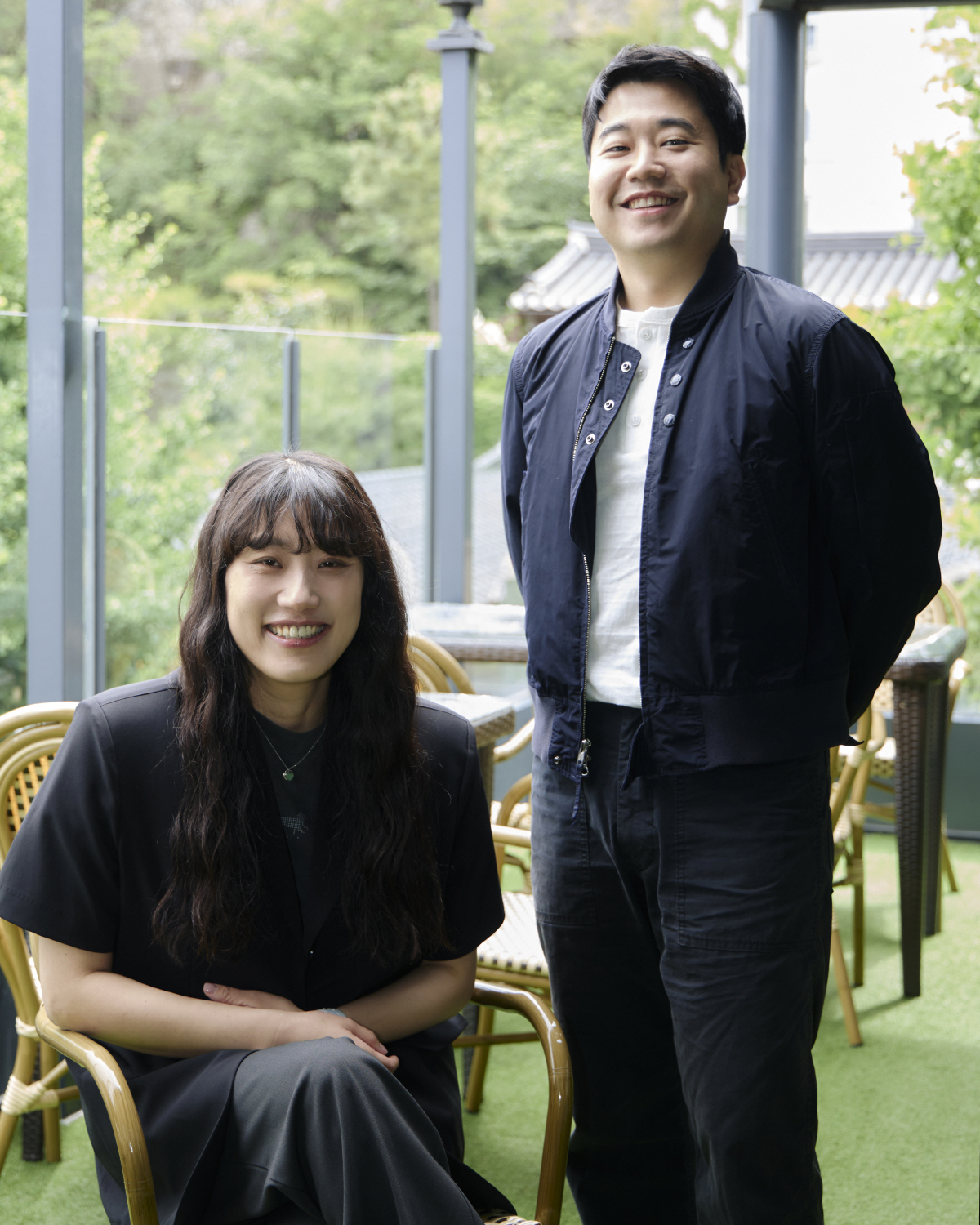 'Bonjour Bakery' Crew Reveals Heartwarming Secret: Seniors Gather Weekly to Watch Their Own Screen Time! 3 'Bonjour Bakery' Writer Kim Ran-ju (left) and PD Park Geun-hyung. Photo provided by Coupang Play