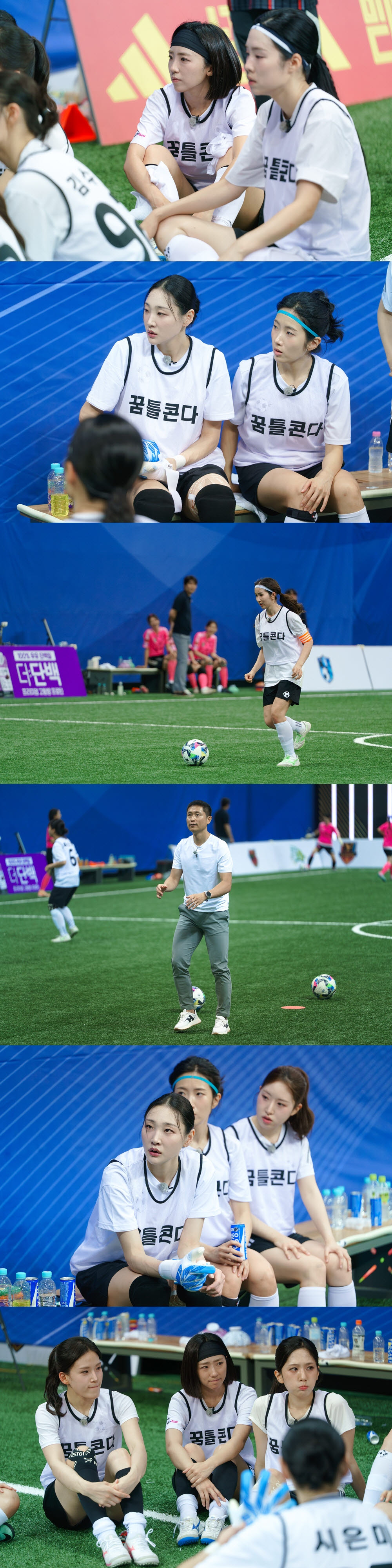 2026년 7월 꿈틀콘다 평가전을 준비하는 FC아나콘다 선수들 SBS 제공 화면