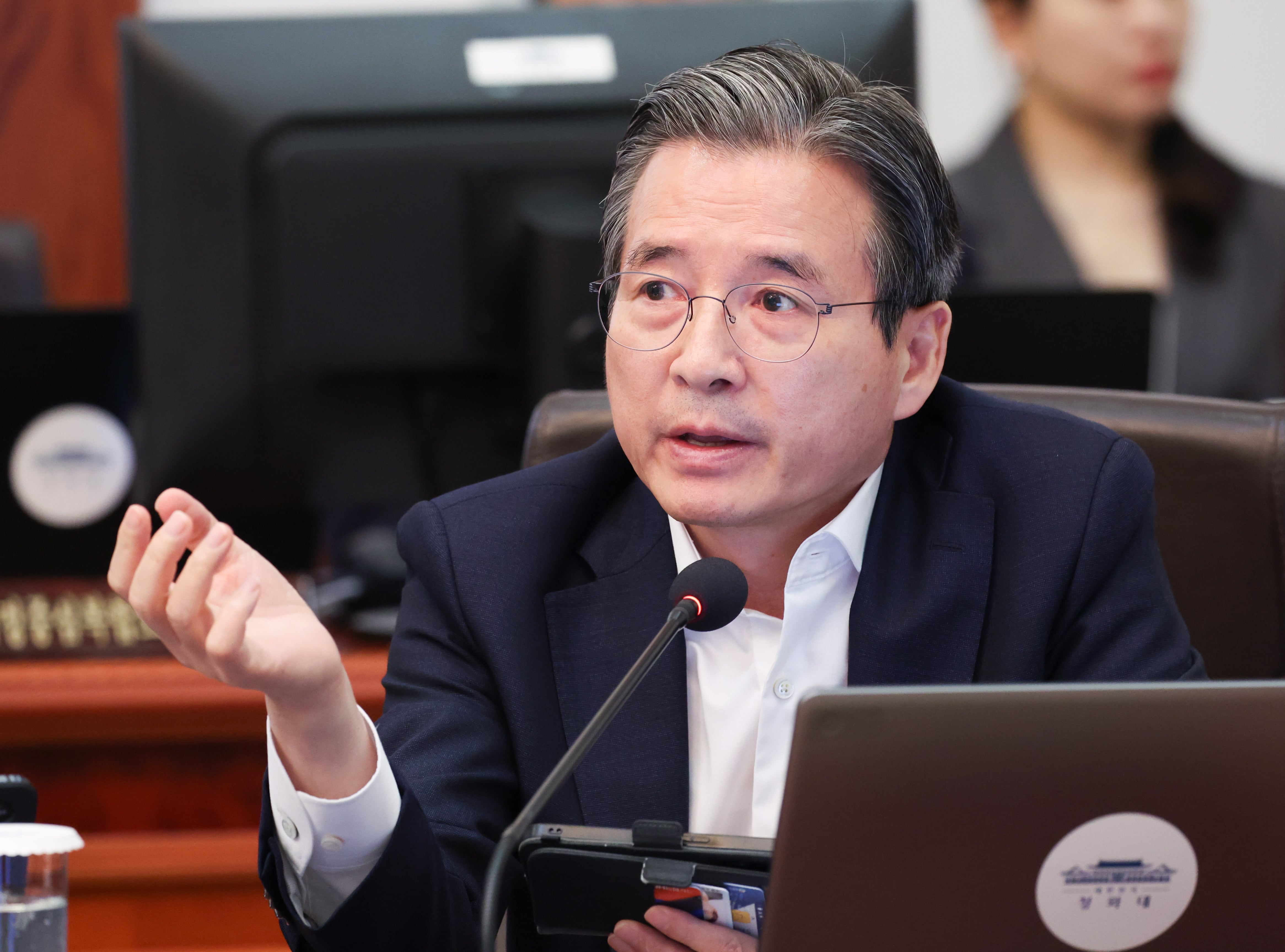 미 빅테크 계약 관련 김용범 정책실장 이미지