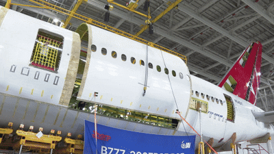 B777 기종 개조 영상.(인천국제공항공사 제공. 재배포 및 DB금지)2026.8.6/뉴스1