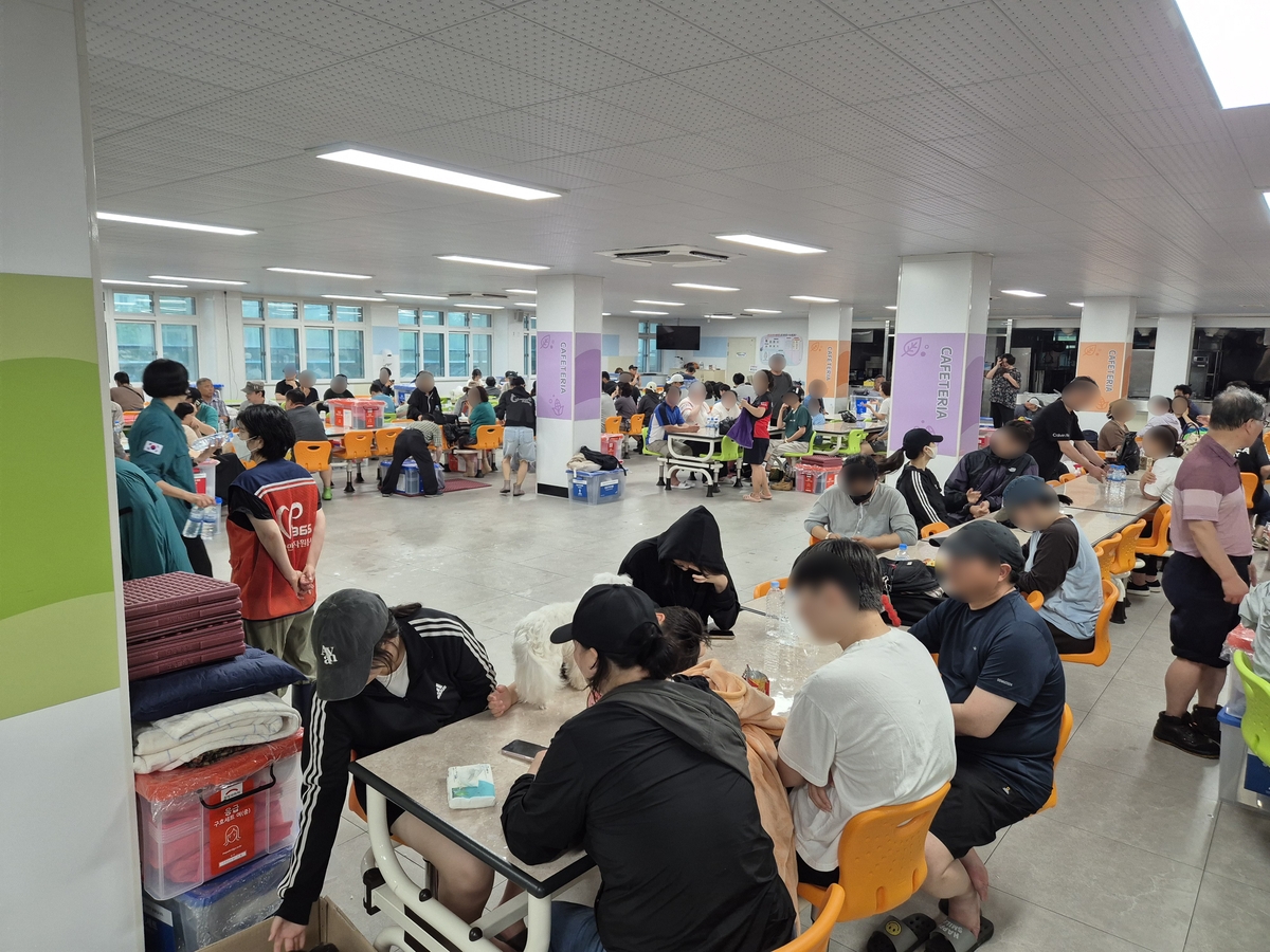 거제 산사태 피해 아파트 현장