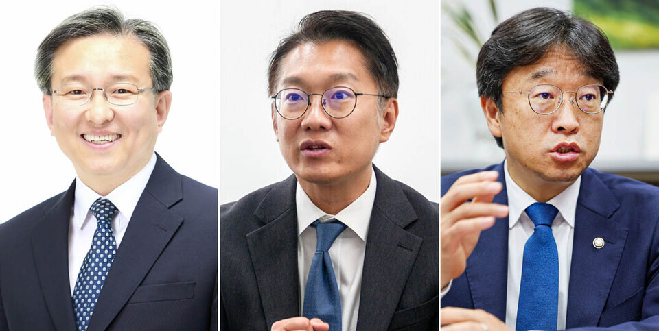권칠승 정책위의장 김남준 홍보위원장 이용우 대변인
