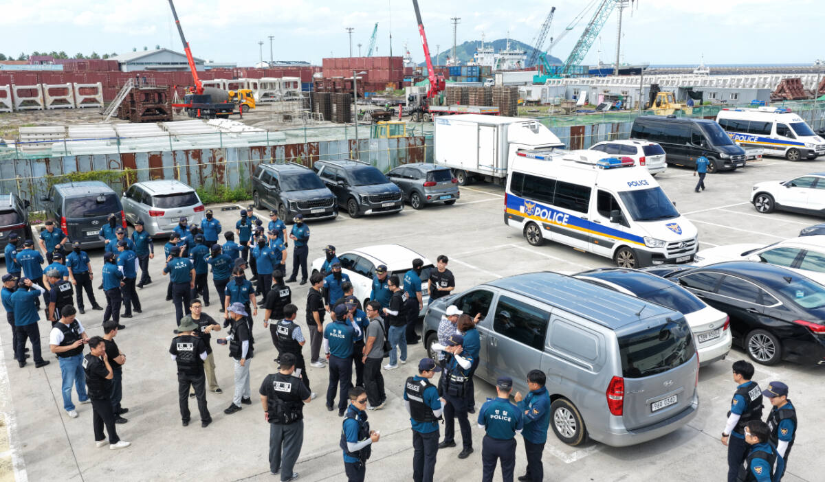 제주 한림항 수색 장면