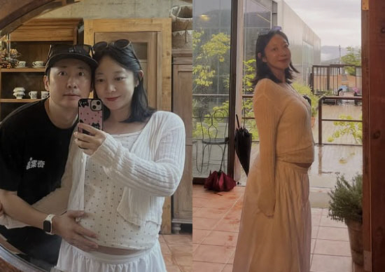 설유진 임신 주사기 약병 하트