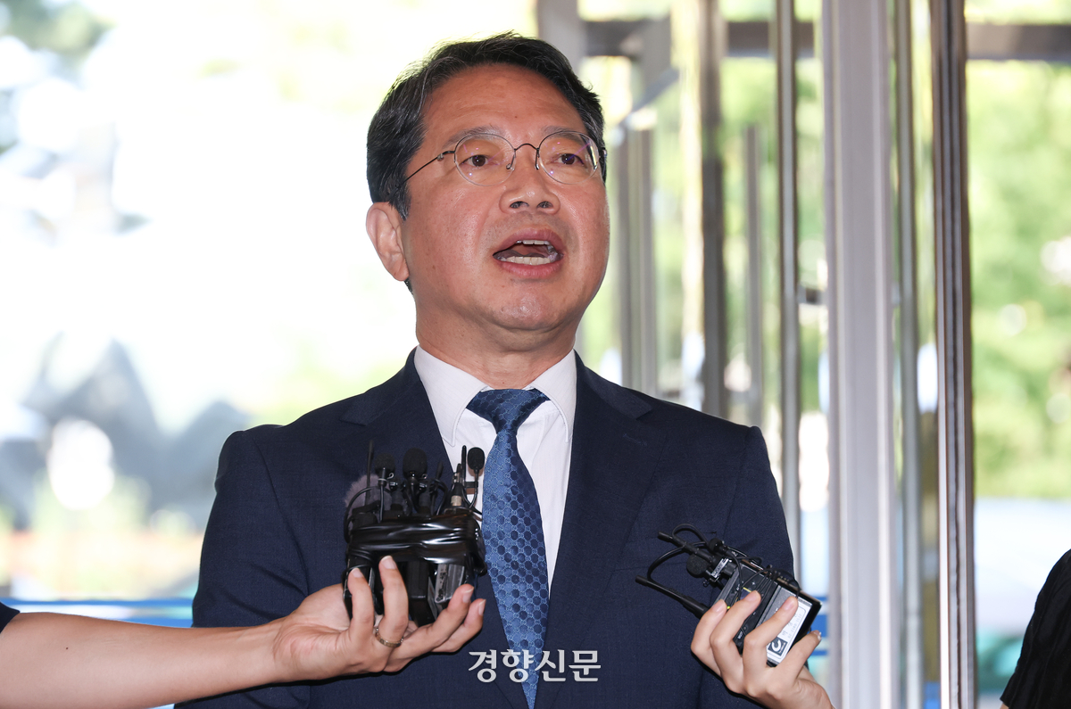 김승원 법무부 장관 후보자 출근 모습