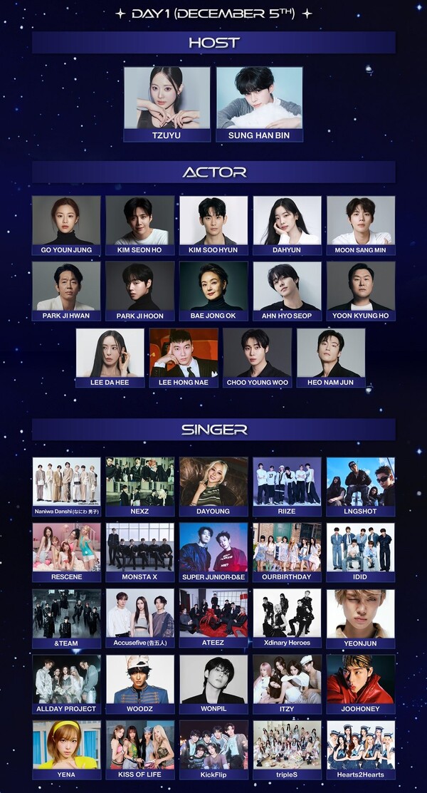 AAA 2026 2일차 가수 라인업