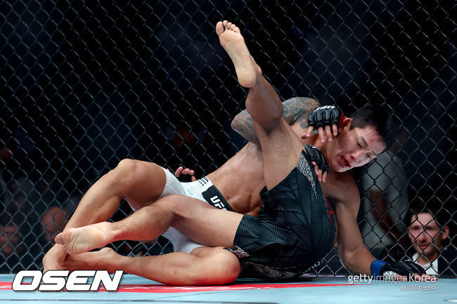 유주상 UFC 331 경기 장면