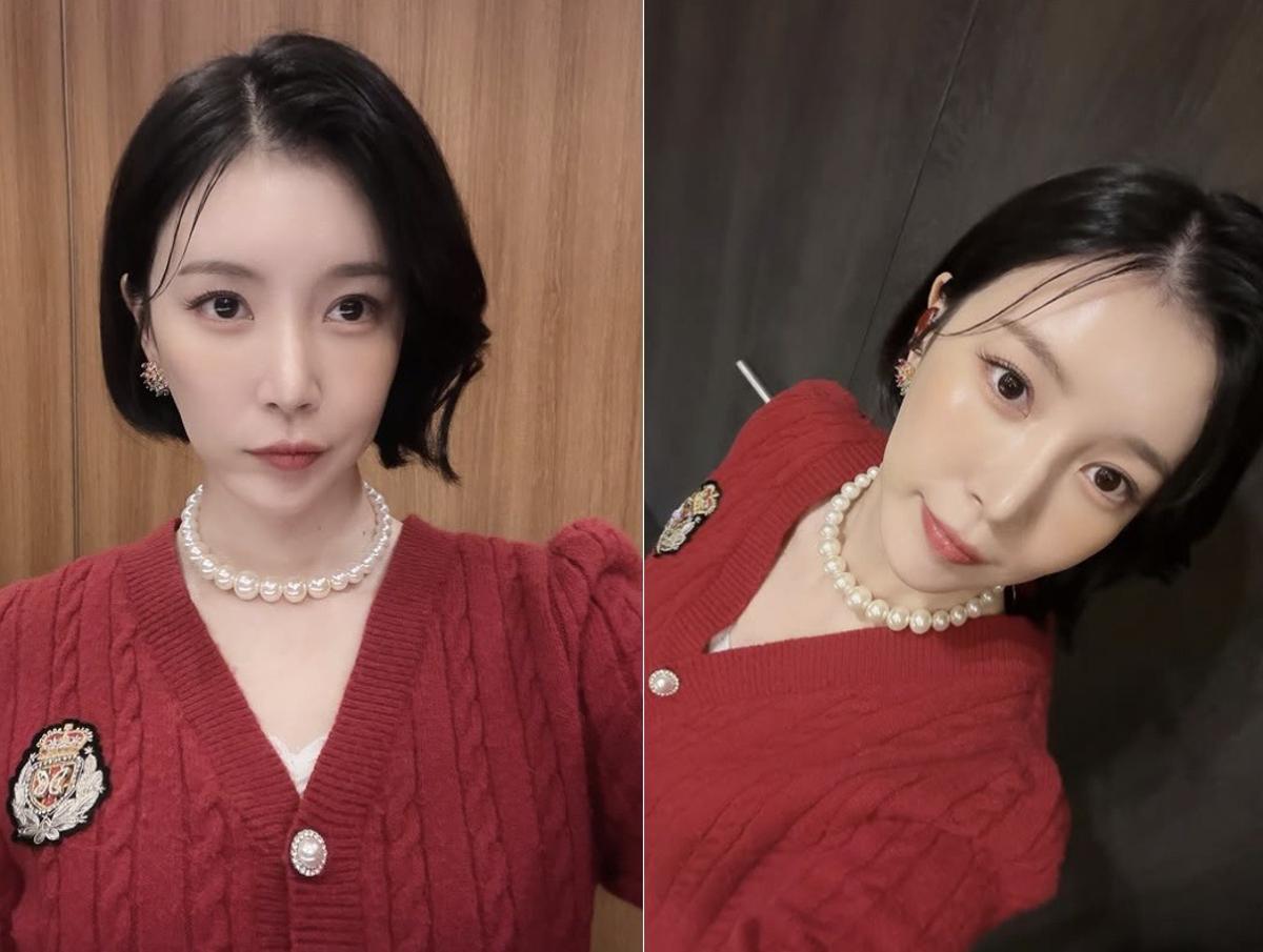 가수 장혜리 단발머리 레드 니트 최근 근황 나이 프로필