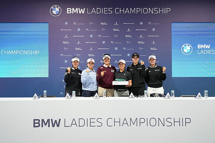 BMW 레이디스 챔피언십 윤이나 최혜진 유해란 김세영 김민솔 서교림 단체사진