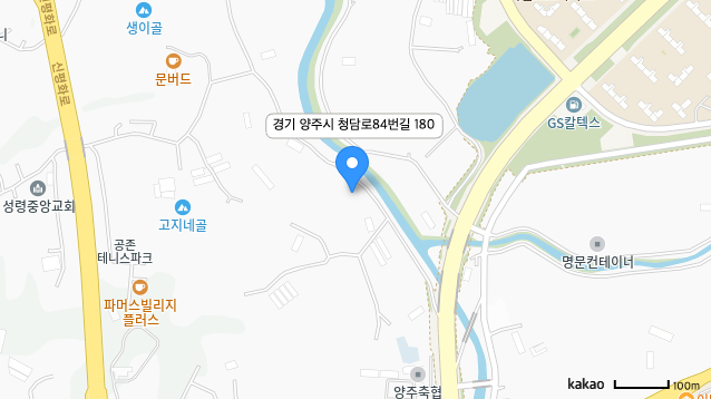 경기 양주시 청담로84번길 180 위치 지도