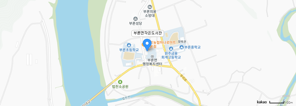 부론면 작은도서관 지도