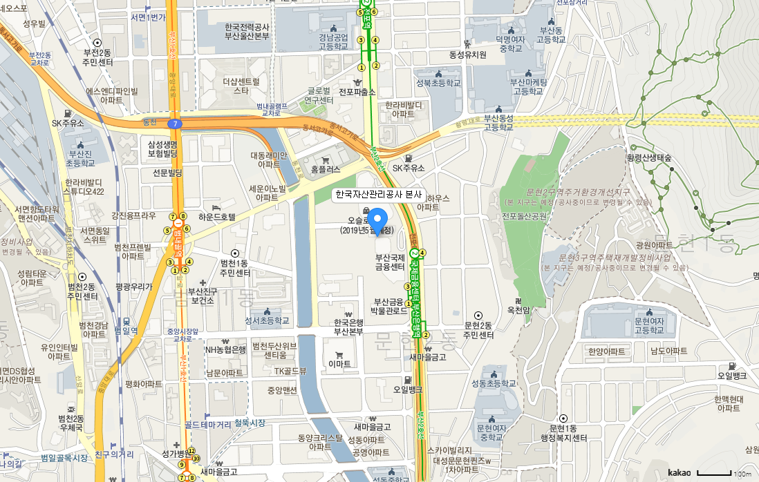 본사 주소 : (48400)부산광역시 남구 문현금융로 40 부산국제금융센터(BIFC)