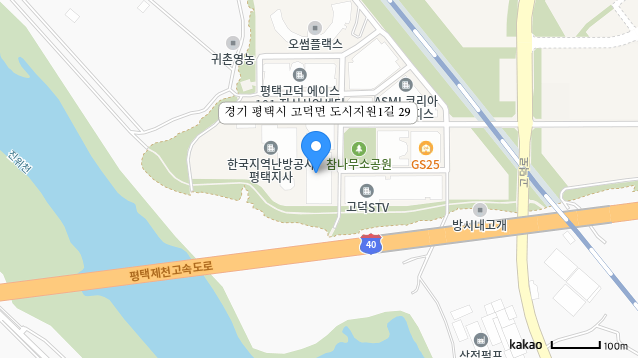 Карта расположения офиса KGA Export — 도시지원1길 29, 고덕면, Пхёнтхэк